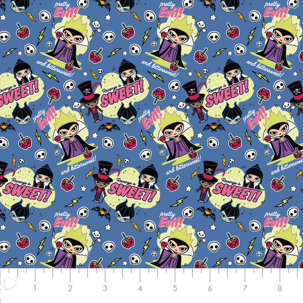 Disney Cute Baby Villains Cotton Fabric