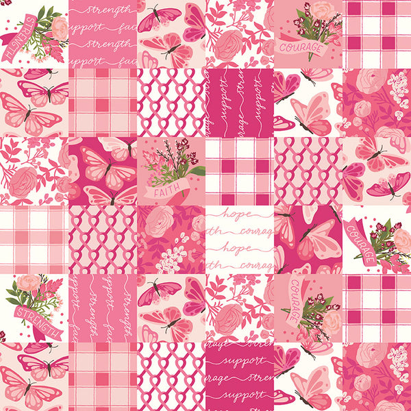 Hope in Bloom <br> Cheater Print Pink