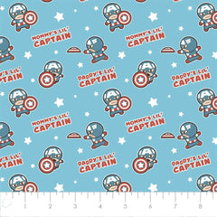Captain America Nursery Cotton Fabric