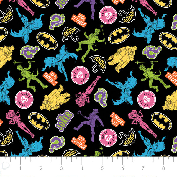 Batman Cotton Fabric by the Yard