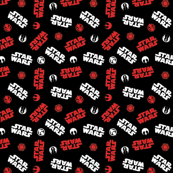 Star Wars <br> Tossed Icons Black
