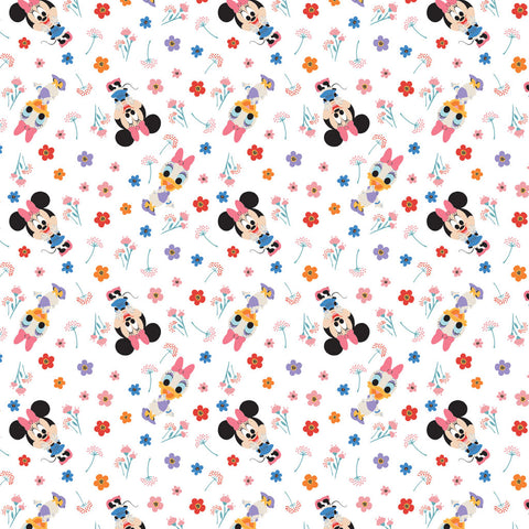 Minnie Mouse and Daisy Duck Cotton Fabric