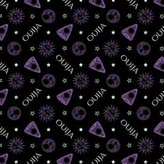 Ouija Board Cotton Fabric