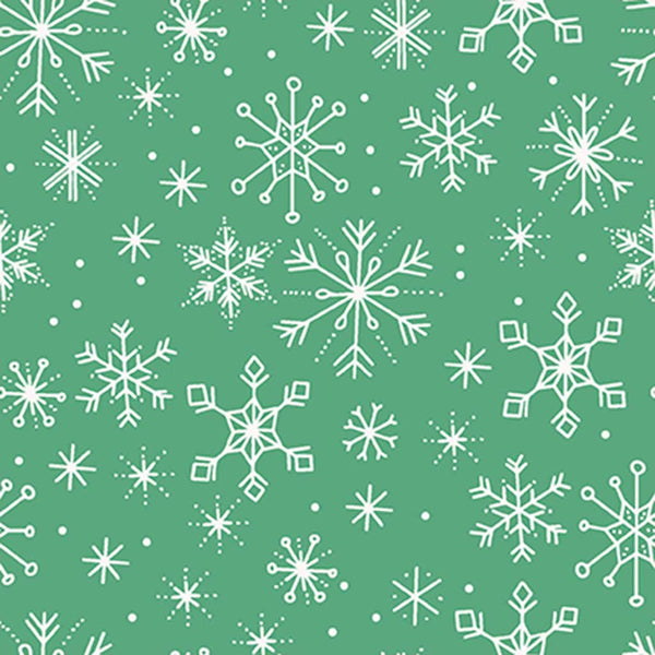 Polar Bear Lodge <br> Snow Flake Green