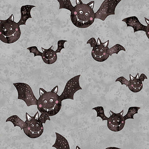Halloween Monsters <br> Flying Bats Grey