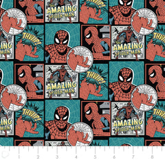 Marvel Amazing Spider-Man Frames Cotton Fabric