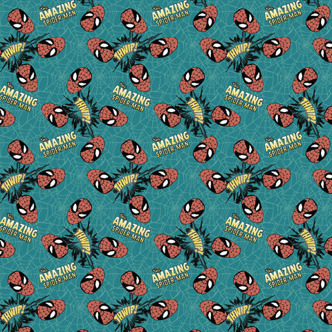 Marvel Amazing Spiderman Cotton Fabric by Marvel