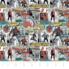 Marvel Spider-Man Comic Strip Cotton Fabric