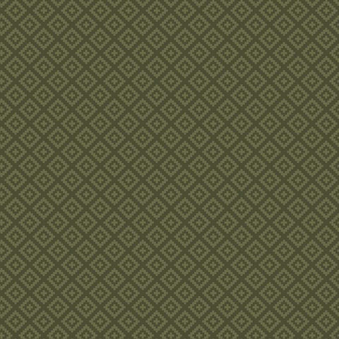 Green tone on tone geometric diamond print