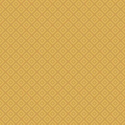 Gold tone on tone geometric diamond print