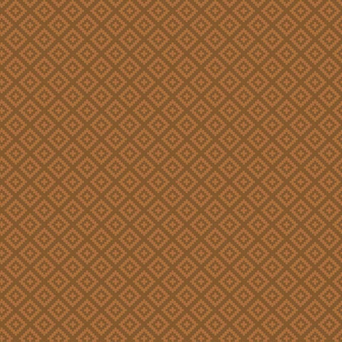 Brown tone on tone geometric diamond print