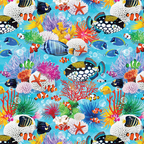 Ocean Story Cotton Fabric