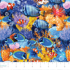 Ocean Story Cotton Fabric