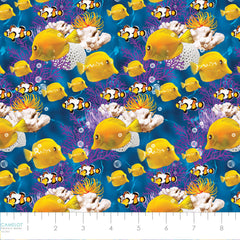 Ocean Story Cotton Fabric