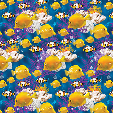 Ocean Story Cotton Fabric