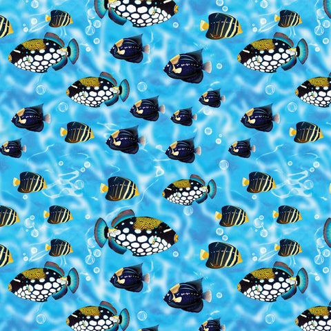 Ocean Story Cotton Fabric