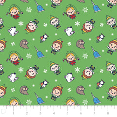 Character Winter Holiday <br> Elf Chibi North Pole Green