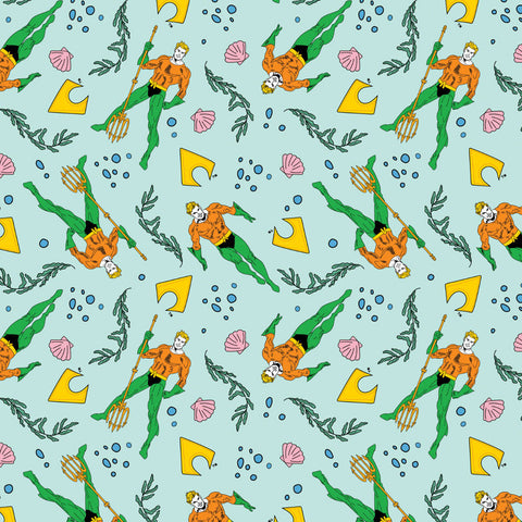 Aquaman Cotton Fabric