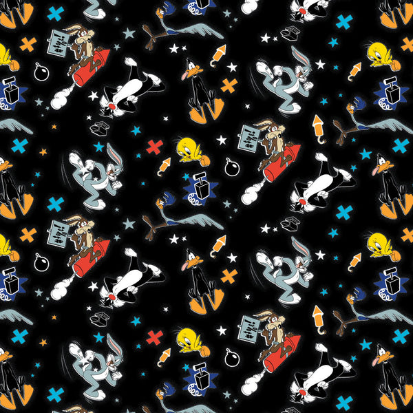 Looney Tunes Be Looney <br> Halftone Black