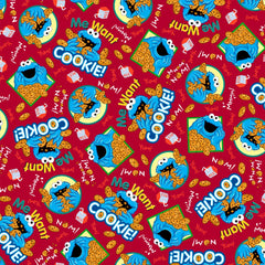 Sesame Street <br> Cookie Monster Milk and Cookies Red