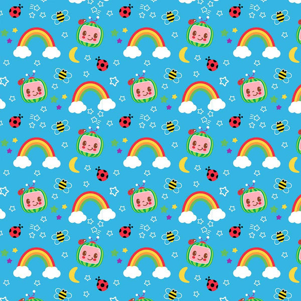 Cocomelon Cotton Fabric by the Yard