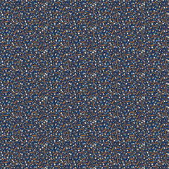Heritage Cottage Pussy Willow Navy Cotton Fabric