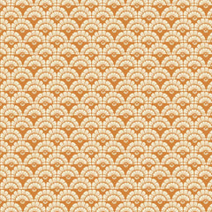Heritage Cottage Petals Burnt Orange Cotton Fabric