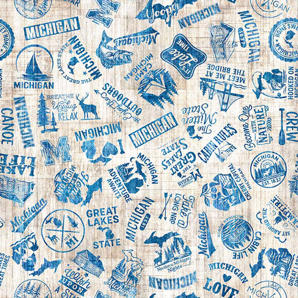 All Michigan Shop Hop 2026 <br> Michigan Slogans Cream