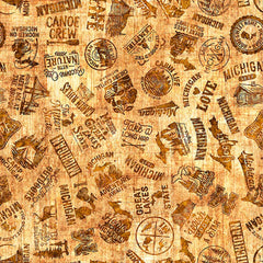 All Michigan Shop Hop 2026 <br> Michigan Slogans Gold