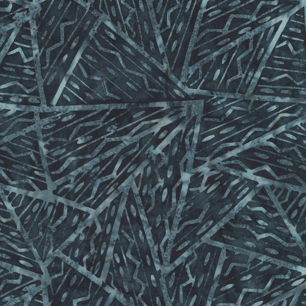 Quiltessentials Batik <br> Abstract Lines Charcoal