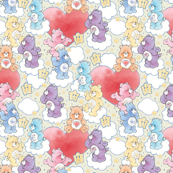 Care Bears <br> Sketch Art <br> Hearts Yellow