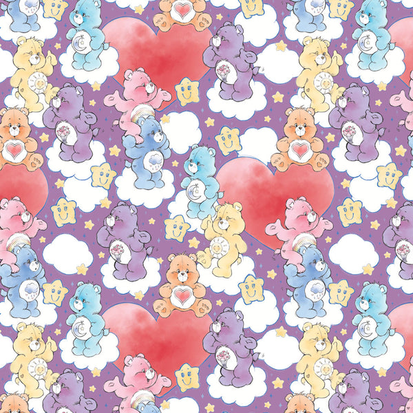 Care Bears <br> Sketch Art <br> Hearts Purple