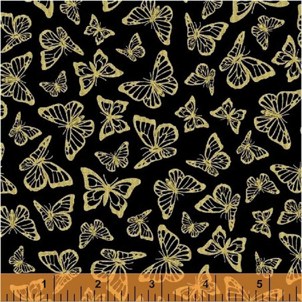 Precious Metal <br> Butterflies Black/Gold