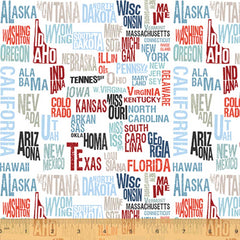 Across the USA <br> States White