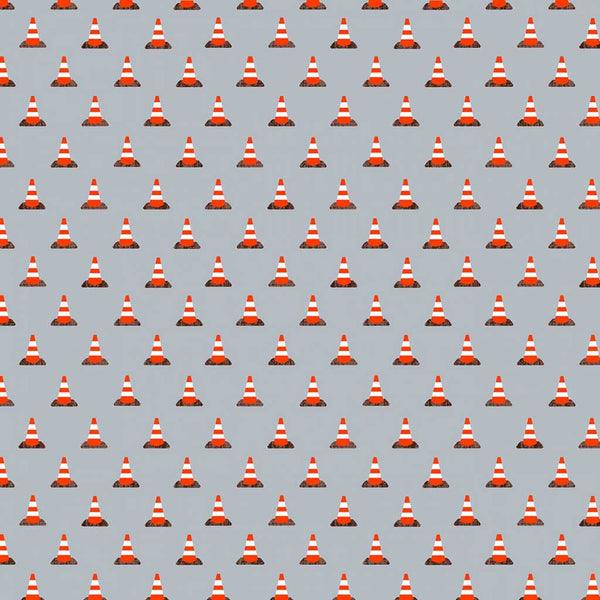 Work Zone <br> Traffic Cones Light Grey