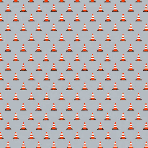 Work Zone <br> Traffic Cones Light Grey