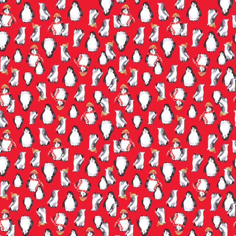 Snow Day <br> Penguins Red