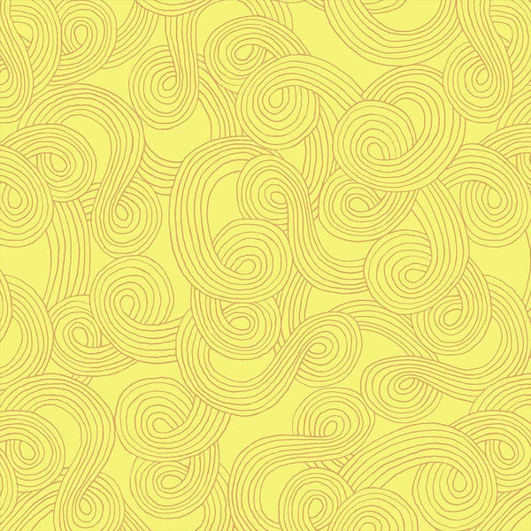 Bright World <br> Spirals Mellow Yellow