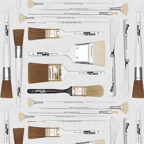 Bob Ross The Joy of Painting <br> Paintbrushes Gray