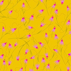 Alison Glass Wildflowers Coneflowers Sunshine Cotton Fabric