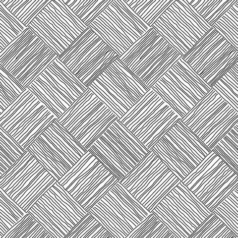 Black and White Bias Checkerboard Cotton Fabric