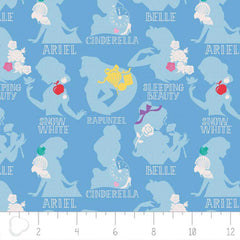 2 Yard Precut <br> Disney Princess <br>Cameo Blue