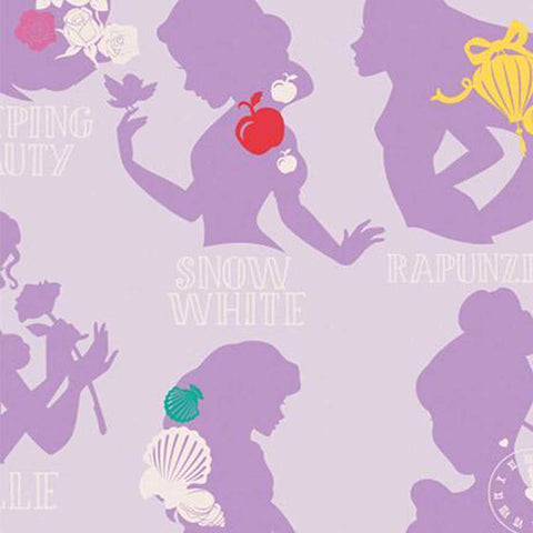 2 Yard Precut <br> Disney Princess<br> Cameo Purple