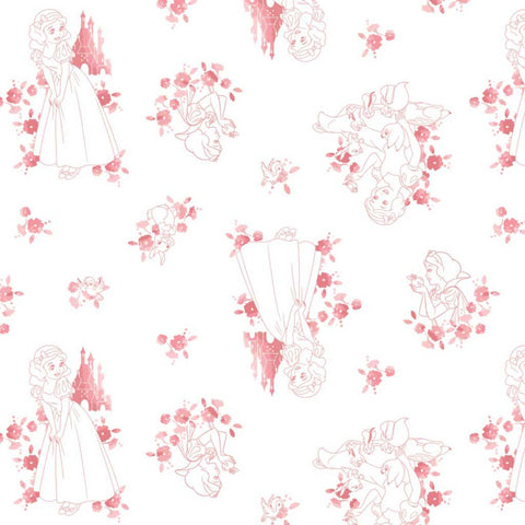 2 Yard Precut <br> Disney Forever Princess <br> Snow White Toile