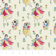 2 Yard Precut <br> Disney Snow White <br>Meadow Cream