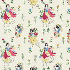 2 Yard Precut <br> Disney Snow White <br>Meadow Cream