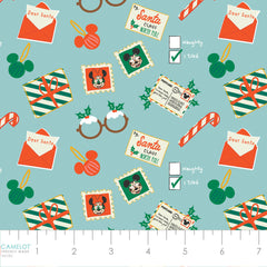 Mickey and Friends Holiday Cotton Fabric