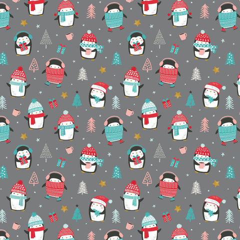 Merry Penguins <br> Winter Delight Charcoal