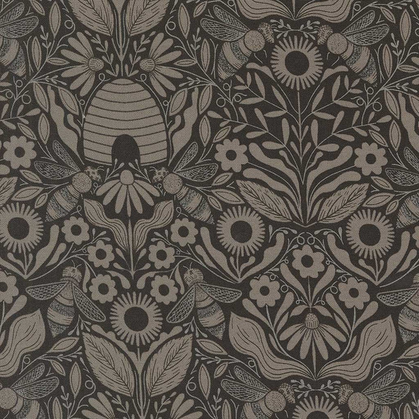Bee Garden <br> Melody Damask Black