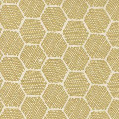 Hexagonal pattern with a textured design in gold